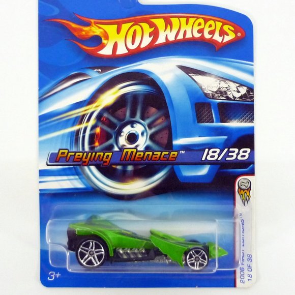 Hot Wheels Preying Menace #018 First Editions 18 of 38 Green Die-Cast Car 2006 - Picture 1 of 1